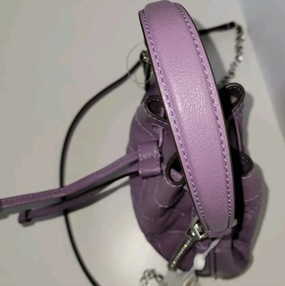 NWT Tory Burch Willa Mini Bucket Allium Quilted Handbag Purse - Picture 4 of 17